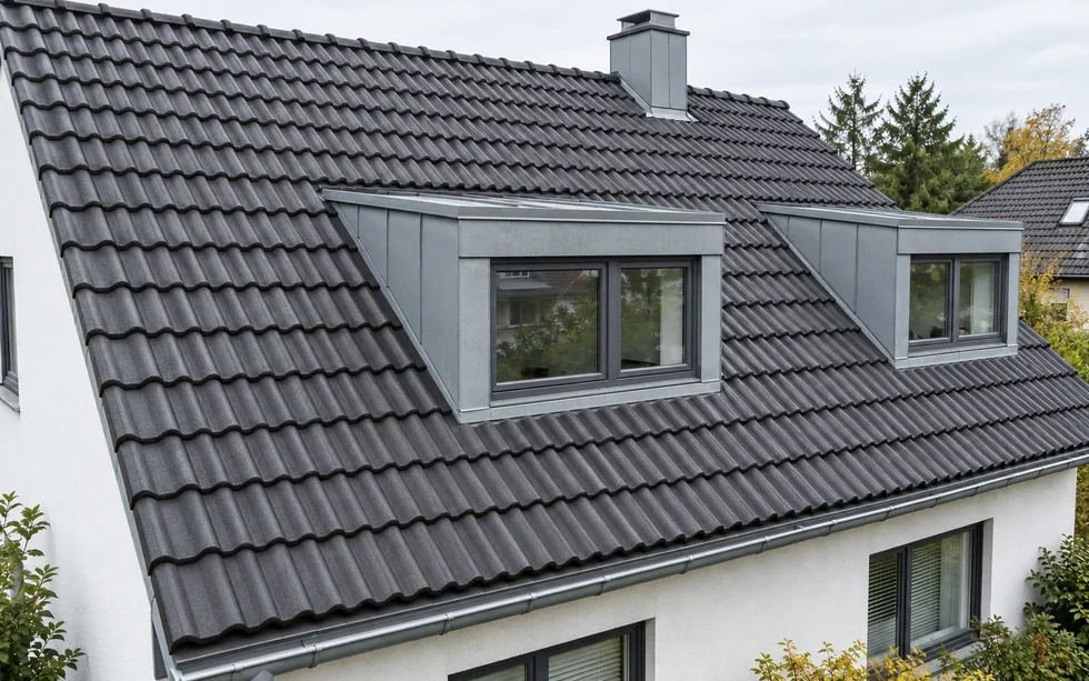 Střecha po vyčištění od HYDROCORE